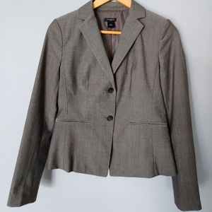 Ann Taylor Suit Taupe. Blazer size 2, trousers size 4 curvy.
